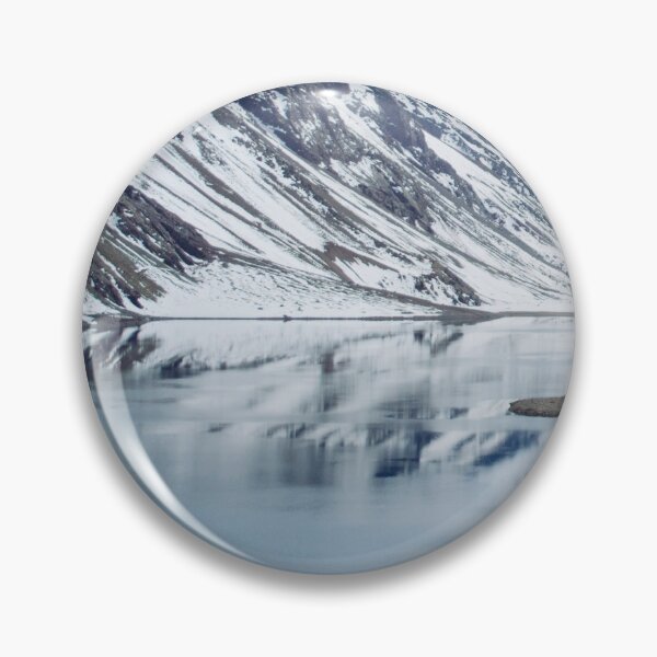 Item preview, Magical landscape of snowy mountains reflecting in the water designed and sold by Carmen Jost.