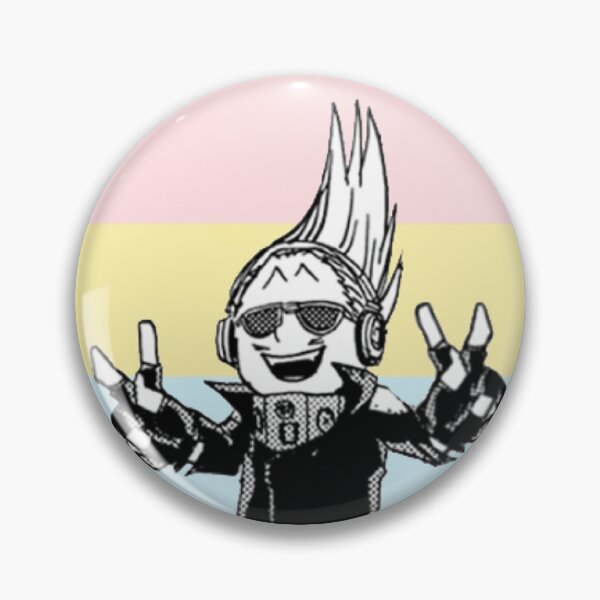 pan mic does double peace sign Pin