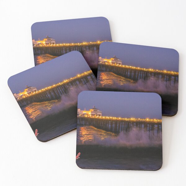 Item preview, Malibu Pier at Night Image by Rich AMeN Gill designed and sold by RichAMeNGill.
