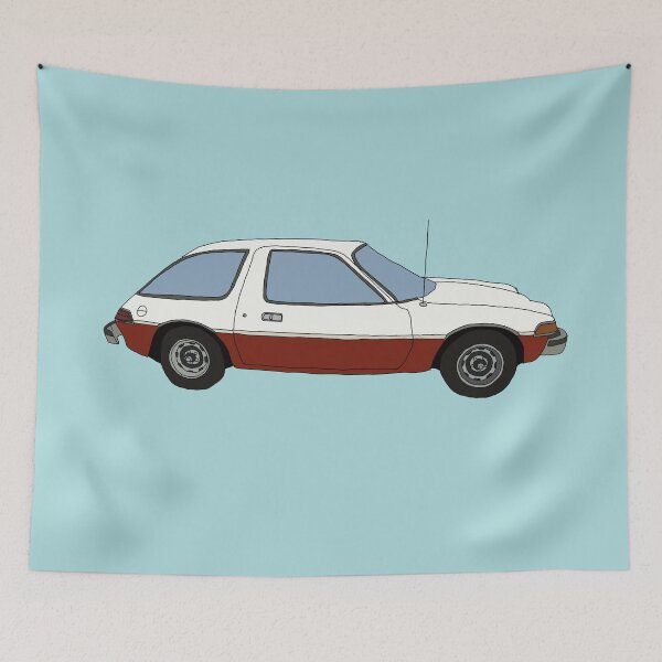 Item preview, Hand Drawn Vintage Small Hatchback Car designed and sold by itsrturn.