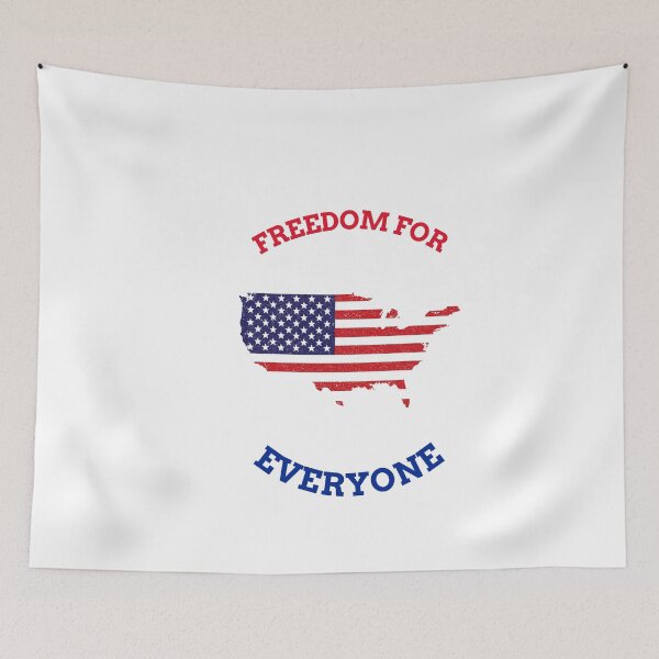 Item preview, Freedom for Eveyone ,  4th of july , Fourth of July ,4th of July Patriotic American Flag ,indepence day  designed and sold by JobaBreezy.