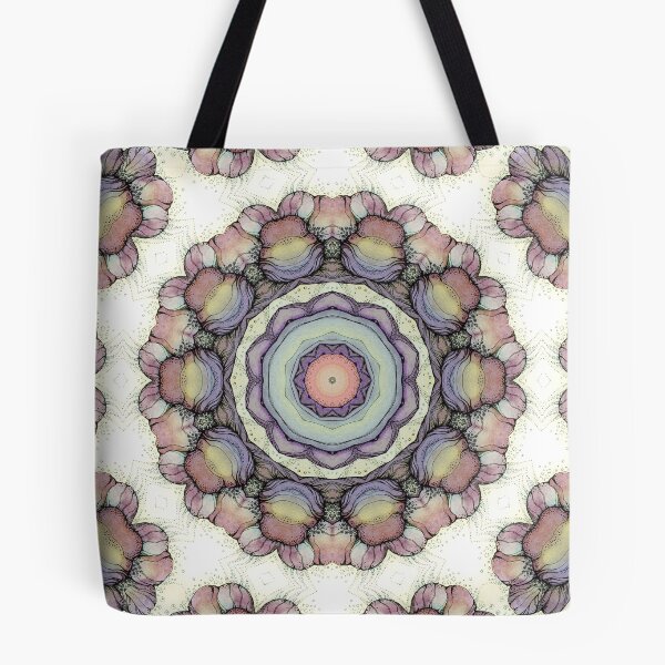 Item preview, abstract flowers kaleidoscope mandala designed and sold by MandalaFlowerArt.