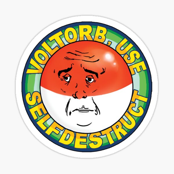 Artikel-Vorschau von Trauriger Voltorb Aufkleber, designt und verkauft von Sabtastic.