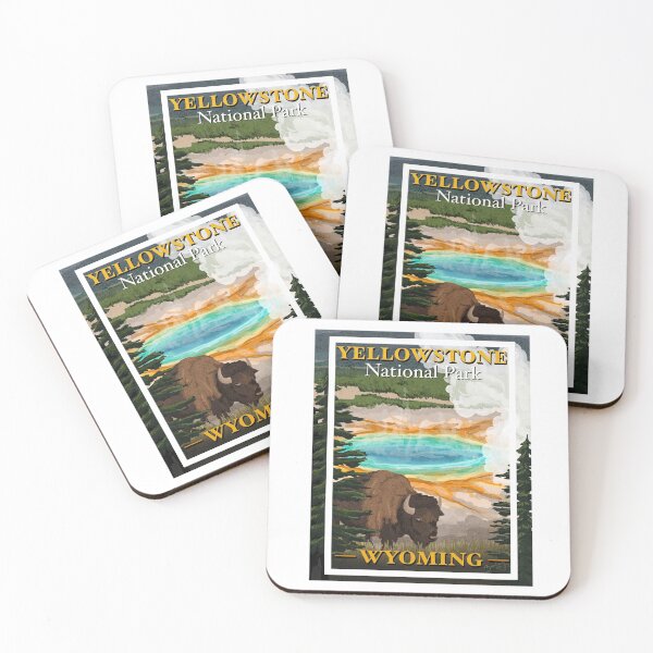 Item preview, Yellowstone national park Wyoming illustration designed and sold by Bybaileyy.