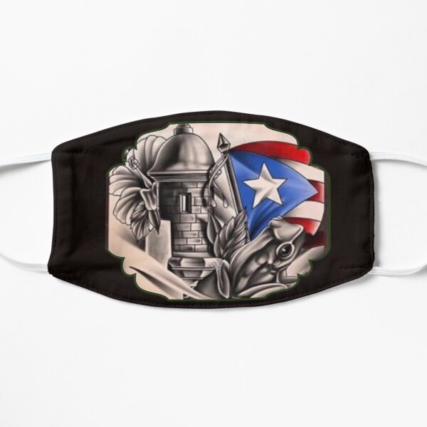 Celebración de Puerto Rico Mascarilla plana
