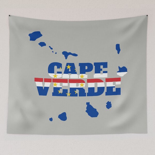 Item preview, Cape Verde flag map designed and sold by marosharaf.