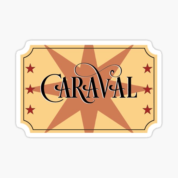 Item preview, Caraval Ticket Fanart Orange designed and sold by NightCrafting.