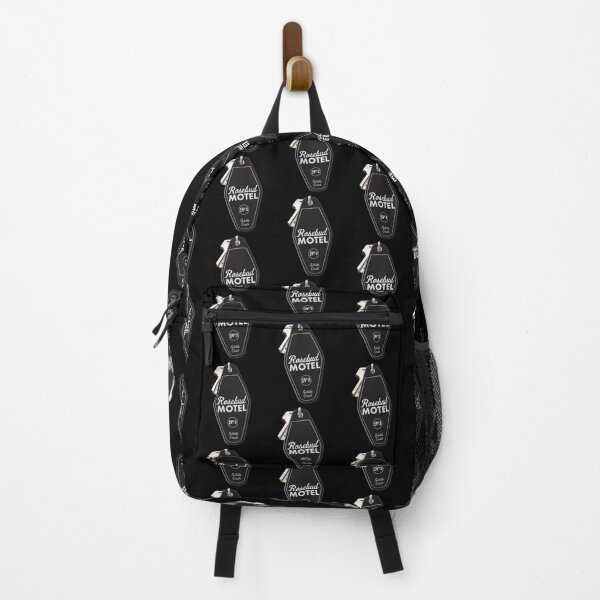 Schitt's Creek Rosebud Motel Key Tag, Retro design in black Backpack