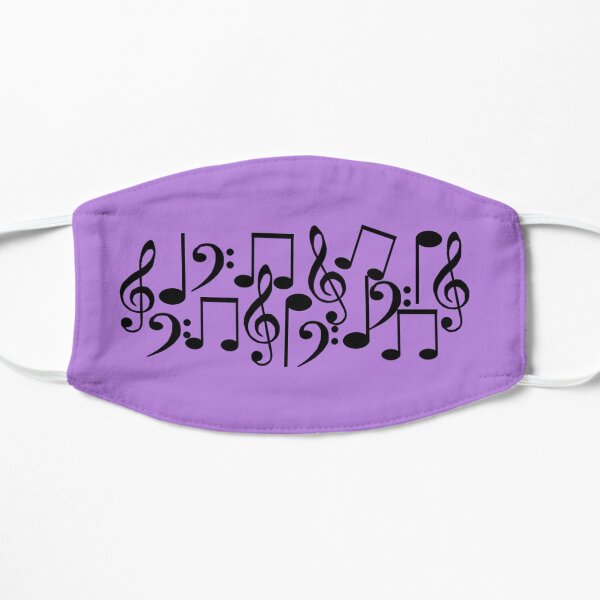 Jumbled Music Notes Mask