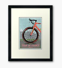 Tour De France Bike Gerahmtes Wandbild