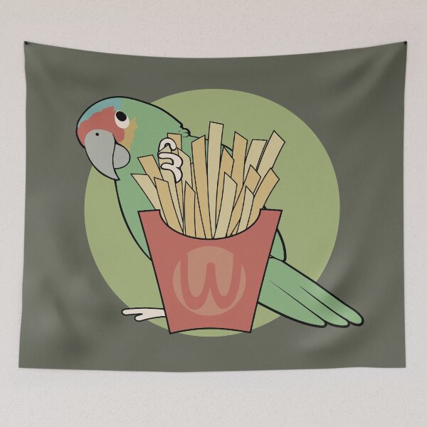 Item preview, Parrots Love French Fries designed and sold by DesignCats.