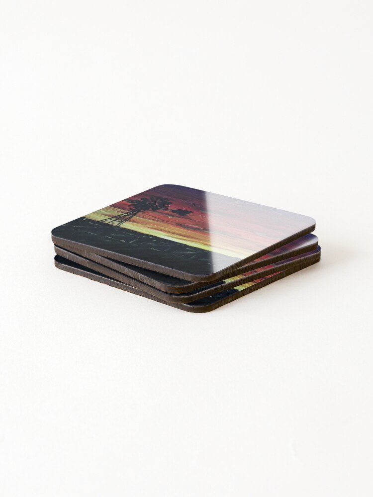 Thumbnail 4 of 5, Coasters (Set of 4), Texas Sunset designed and sold by Raysilver.