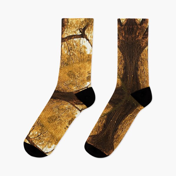 Item preview, Ochre trees, landscape reflections designed and sold by Astralia.