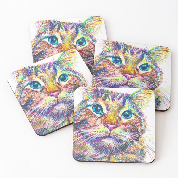 Item preview, Colorful Tabby Cat designed and sold by Kitslam Art.
