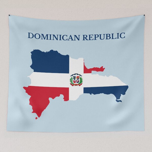 Item preview, Dominican Republic flag map designed and sold by marosharaf.