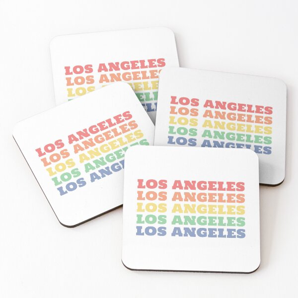 Item preview, Multi Colour Vintage Los Angeles City Name Typographic Art designed and sold by MakiMak.