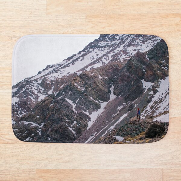 Item preview, A woman on top of the world with a landscape of snowy mountains designed and sold by Carmen Jost.