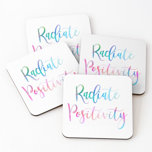 Item preview, Radiate Positivity | Colorful Rainbow Script designed and sold by CarlosAlberto.