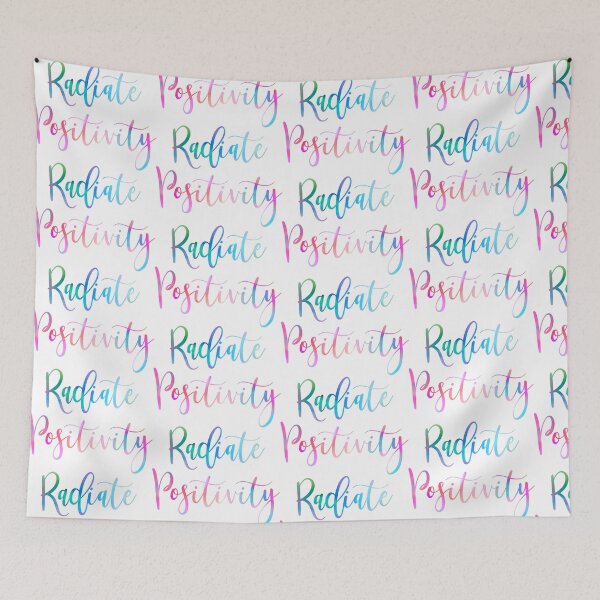 Item preview, Radiate Positivity | Colorful Rainbow Script designed and sold by CarlosAlberto.
