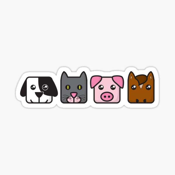 NBAR Animals Sticker