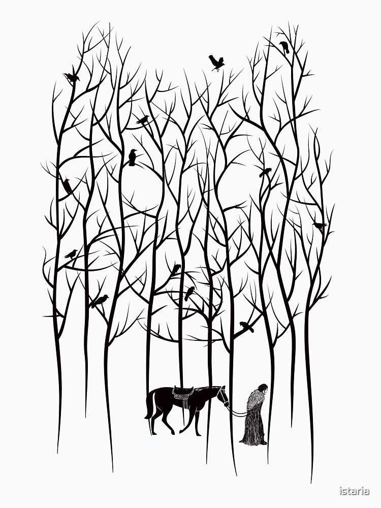 Snow and Ghost Amongst Crows by istaria