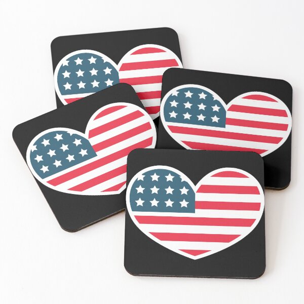 Item preview, Heart Shaped US Flag, 4th of July   designed and sold by artdesignforyou.