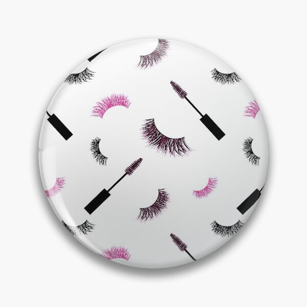 Item preview, Lashes and mascara with pink glitter  pattern designed and sold by sashica.