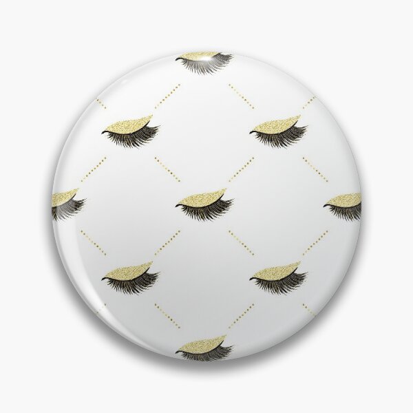 Item preview, Lashes with gold glitter  pattern designed and sold by sashica.