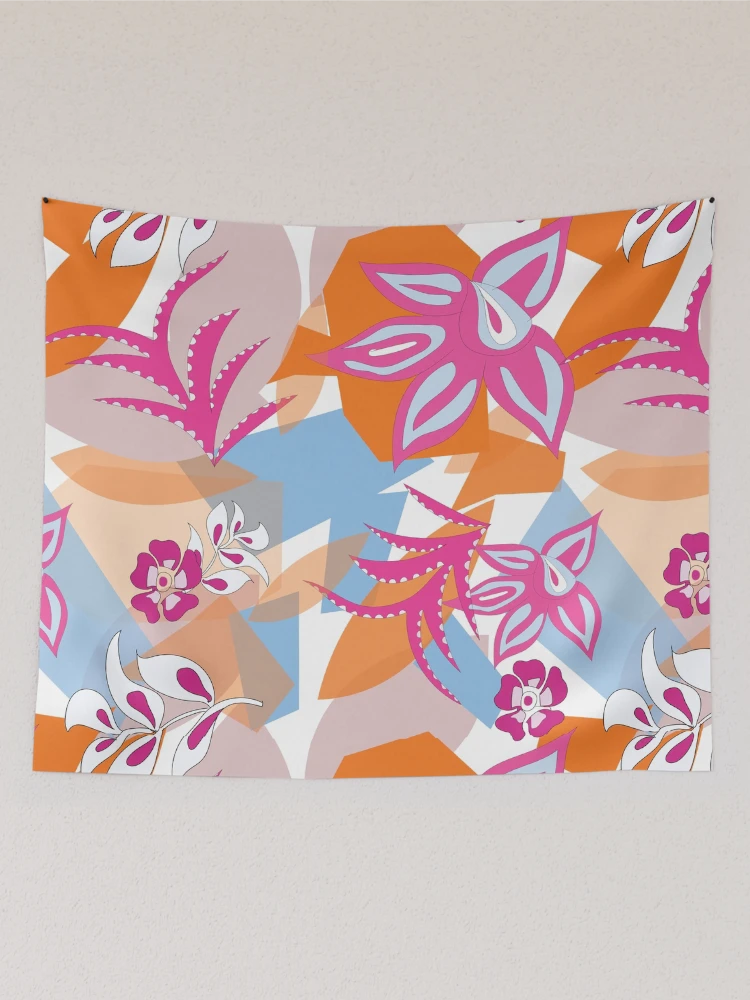 Thumbnail 2 of 3, Tapestry, Abstract flower designed and sold by Rococodesigns.