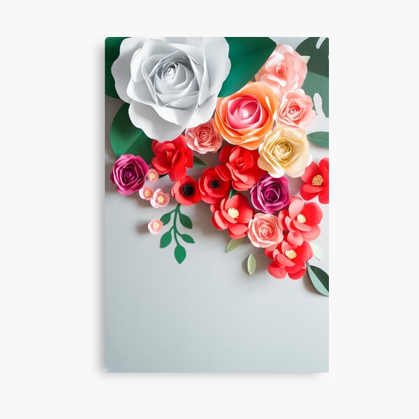 "Paper flowers" Canvas Print for Sale by artlyta Redbubble