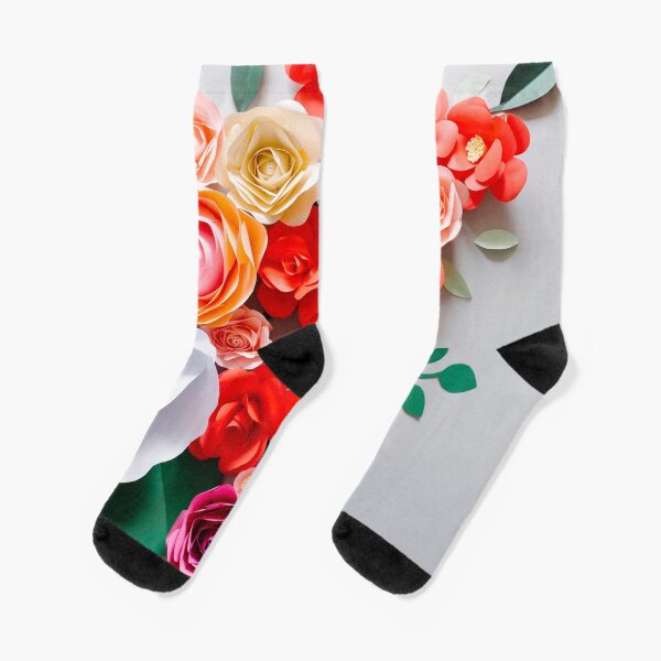 Paper flowers Socks
