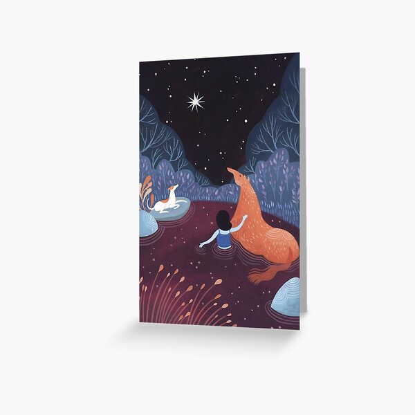 Night Swimming Greeting Card