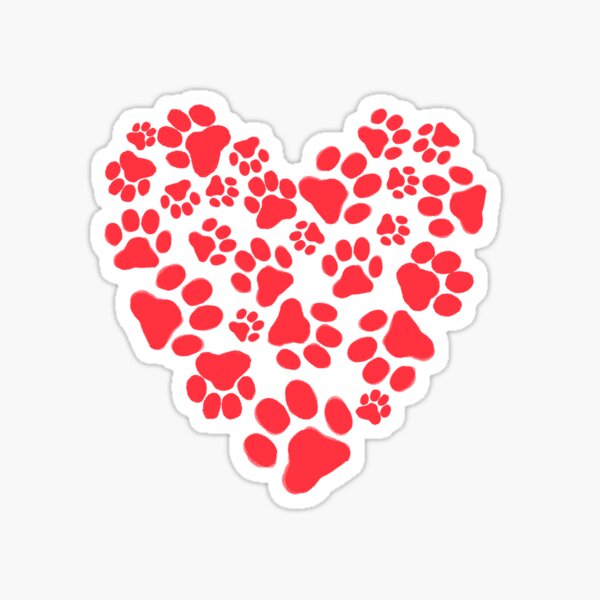 Red Love Paw Print Stock Photo by ©HitToon 21596119