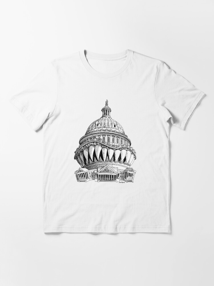 Alternate view of Angry Washington Essential T-Shirt