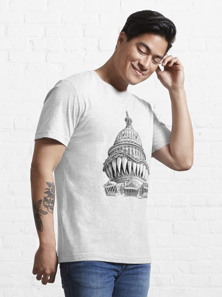 Alternate view of Angry Washington Essential T-Shirt