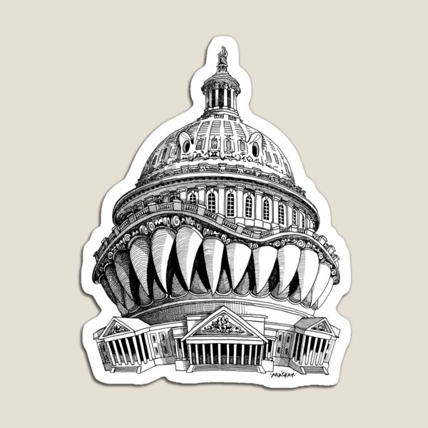 Angry Washington Magnet