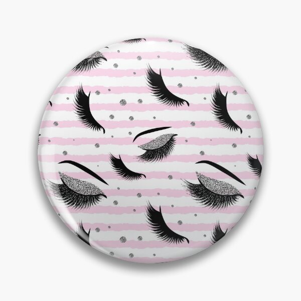 Item preview, Silver Lashes Seamless Pattern with glitter effect designed and sold by sashica.