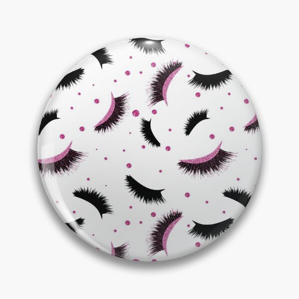 Item preview, Pink Lashes Seamless Pattern with glitter effect designed and sold by sashica.