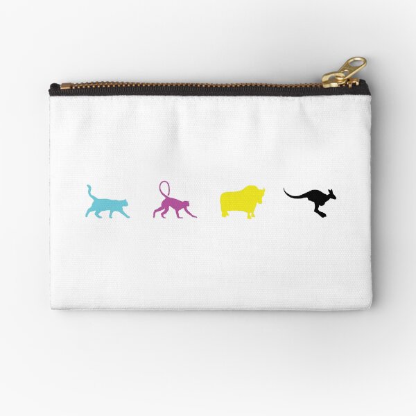 Cat Monkey Yak Kangaroo Zipper Pouch