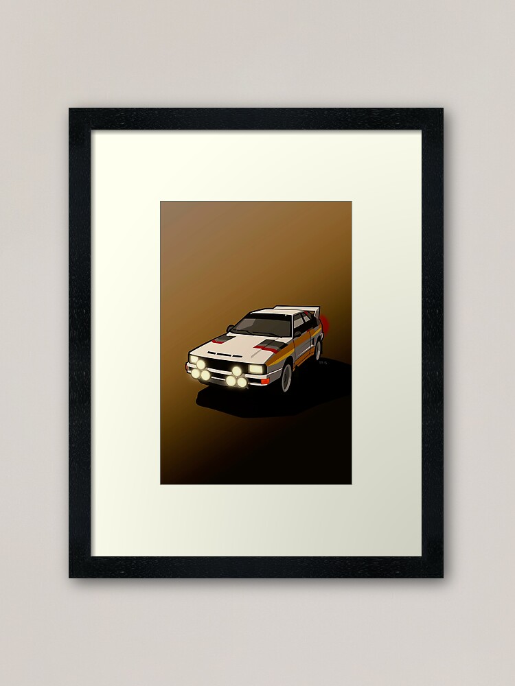 Retro Motor Company Greeting Card Audi UR Quattro