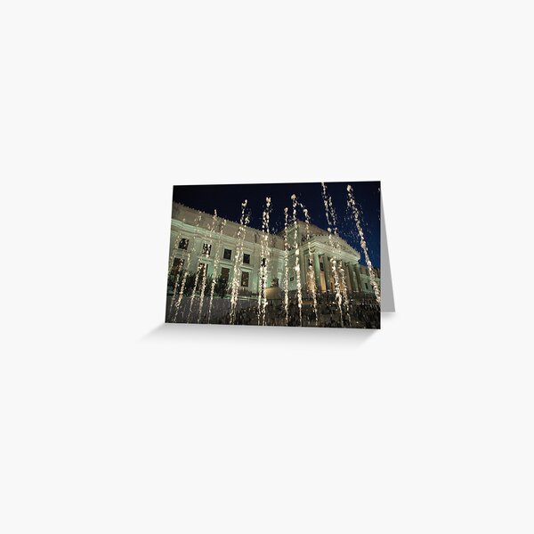 Brooklyn Museum Fountain Greeting Card