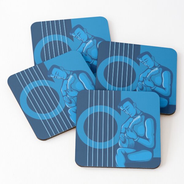 Item preview, The Guitarist Blue designed and sold by sifis.