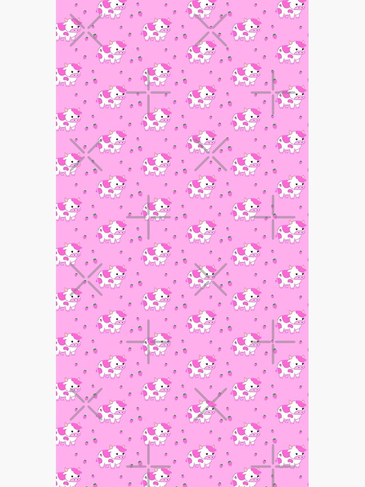 look at you, strawberry cow by discostickers