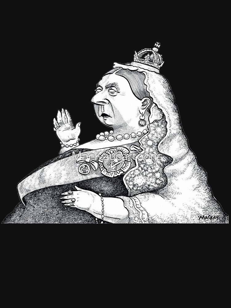 Thumbnail 7 of 7, Essential T-Shirt, Queen Victoria designed and sold by MacKaycartoons.