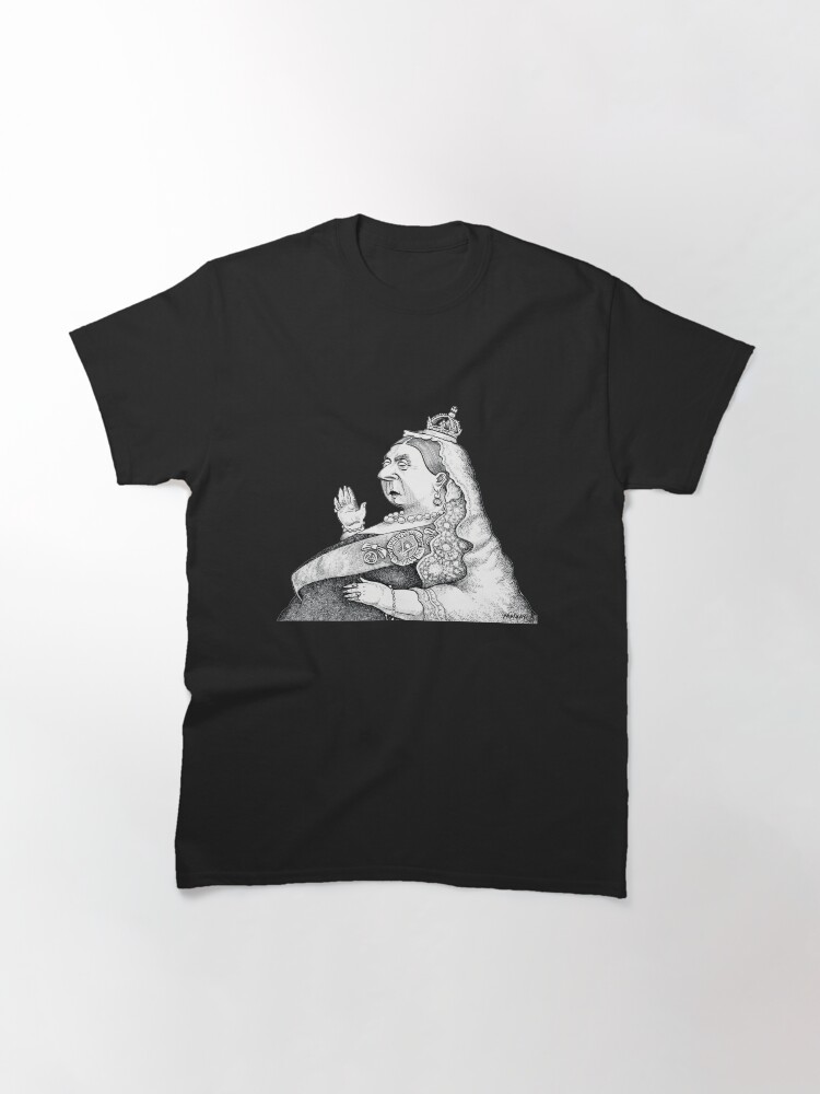 Thumbnail 3 of 7, Classic T-Shirt, Queen Victoria designed and sold by MacKaycartoons.