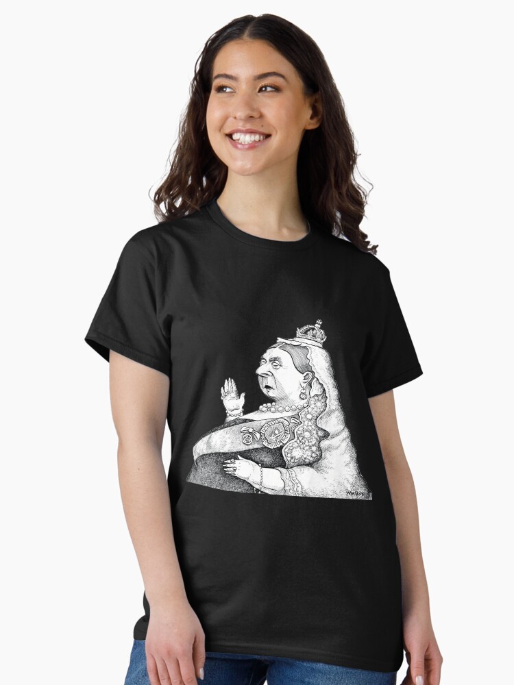 Thumbnail 2 of 7, Classic T-Shirt, Queen Victoria designed and sold by MacKaycartoons.