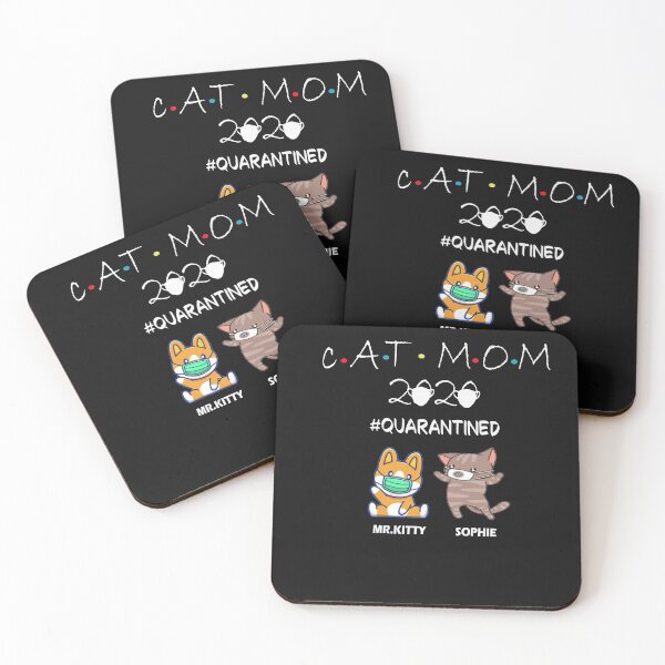 Item preview, CAT MOM 2020 QUARANTINED T SHIRT designed and sold by bestdesigns2020.