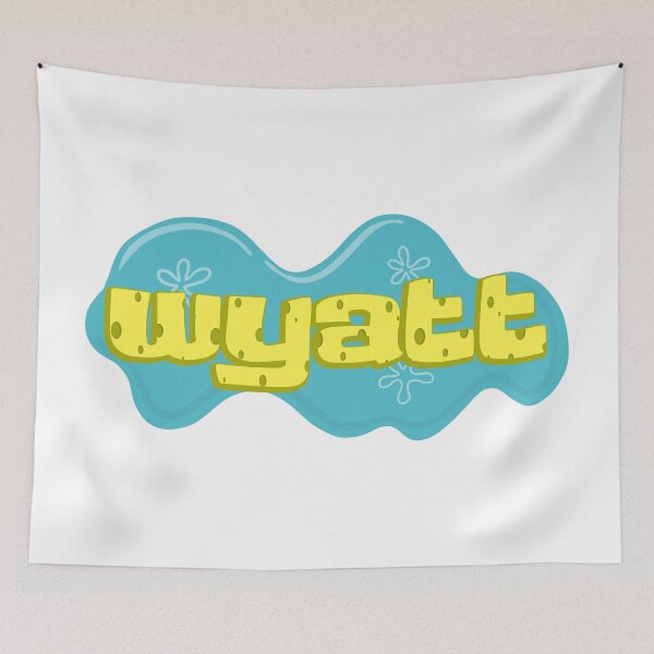 Item preview, Boy Name Wyatt in SpongeBob Cartoon Style designed and sold by Space-Bug.