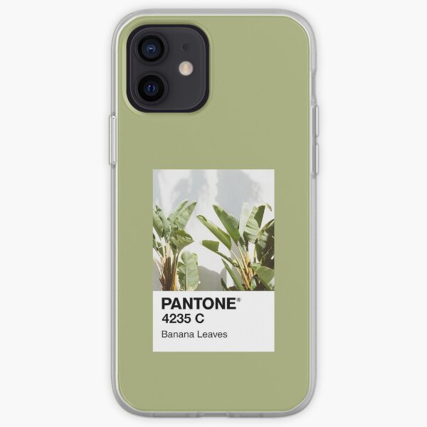 Hojas de plátano Pantone Funda blanda para iPhone
