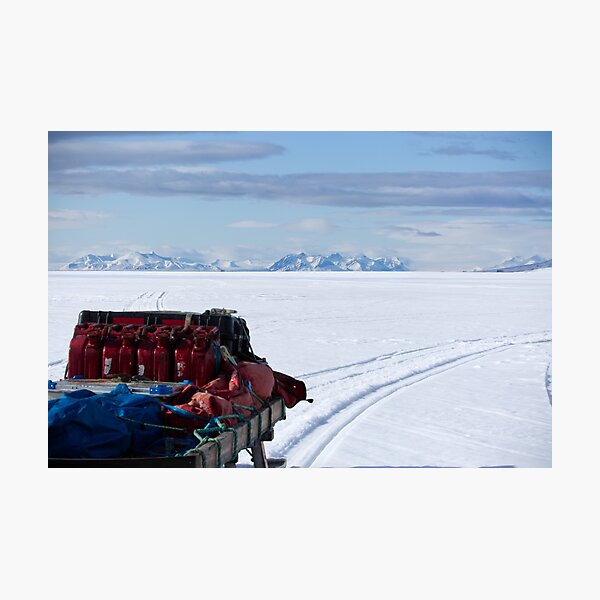 snowmobile sled Photographic Print